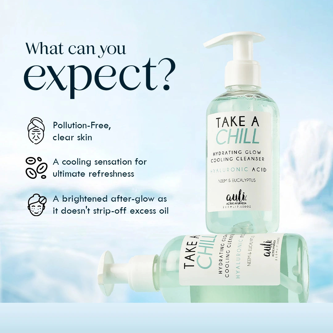 Hyaluronic Acid + Eucalyptus - Hydrating & Cooling Facial Cleanser - Take A Chill