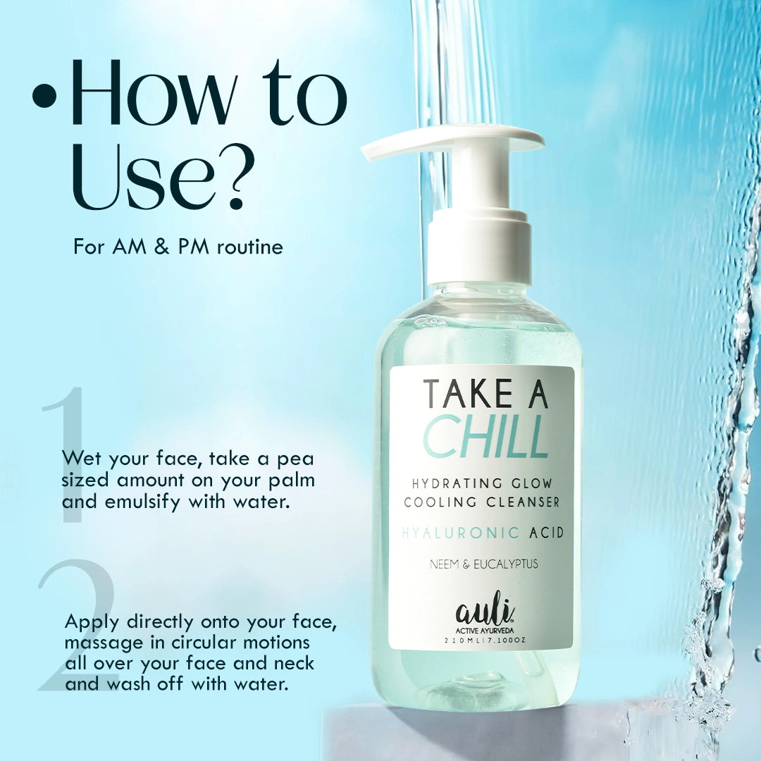 Hyaluronic Acid + Eucalyptus - Hydrating & Cooling Facial Cleanser - Take A Chill