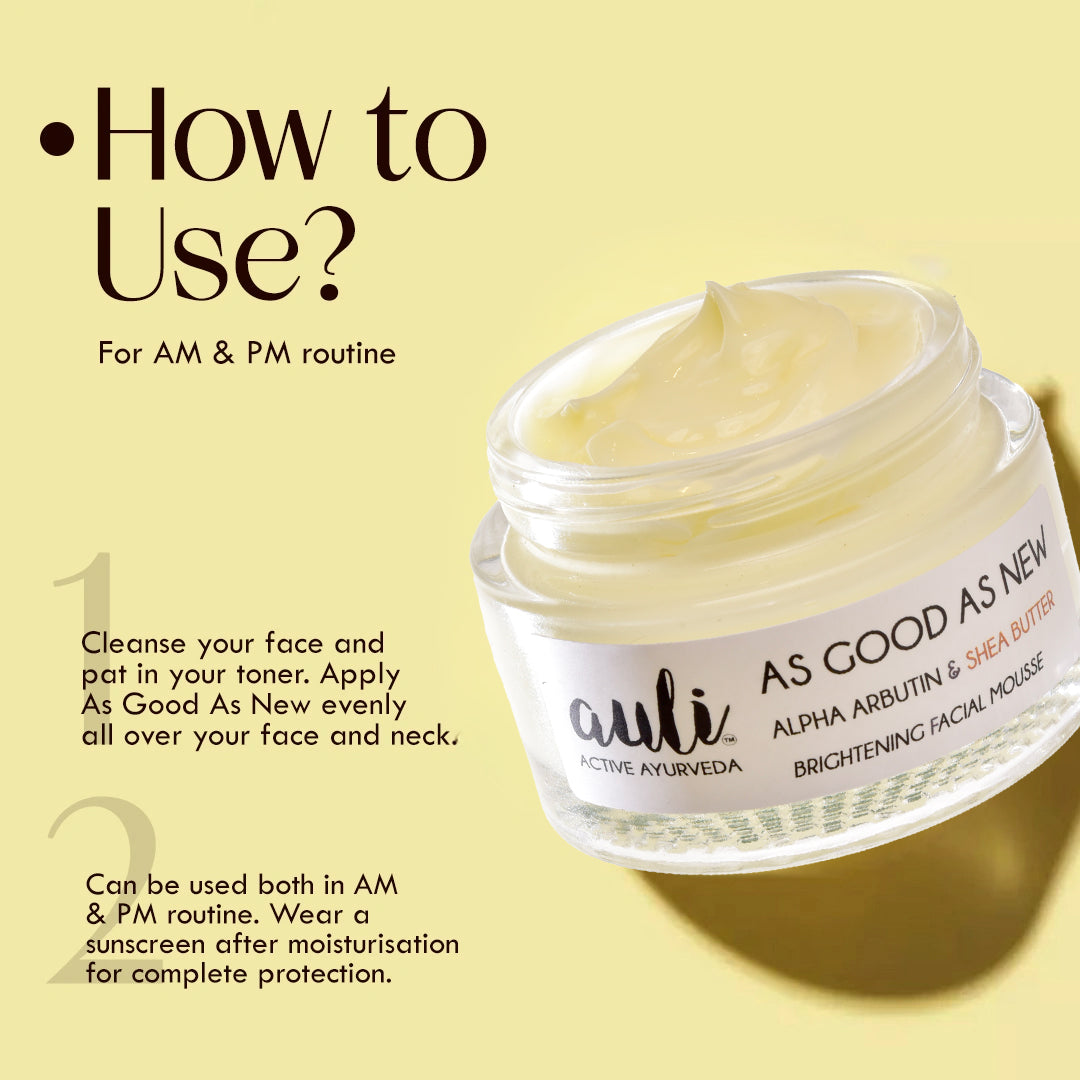 Alpha Arbutin & Shea Butter Leave - In Night Facial Mousse - AS GOOD AS NEW