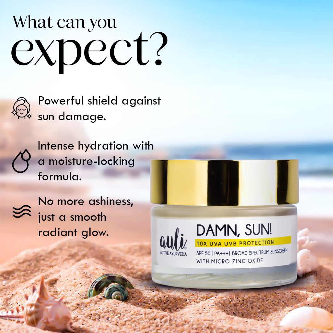 SPF 50 PA+++ Lightweight Sunscreen - DAMN, SUN!