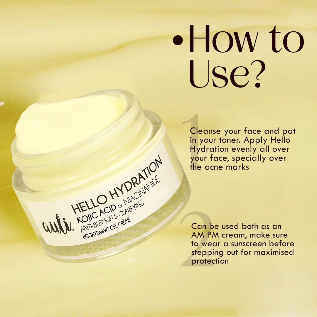 Anti-Blemish and Clarifying Brightening Gel Creme - HELLO HYDRATION