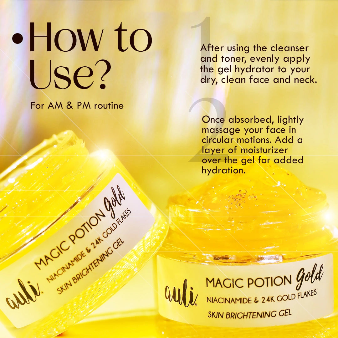 Niacinamide & 24k Gold Flakes Hydrator - MAGIC POTION GOLD
