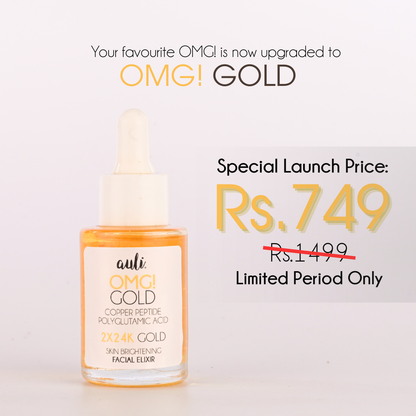 24K Gold Flakes Facial Oil - OMG! GOLD