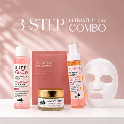 3-Step Ultimate Glow Combo | Vitamin C, Centella &amp; Alpha Arbutin