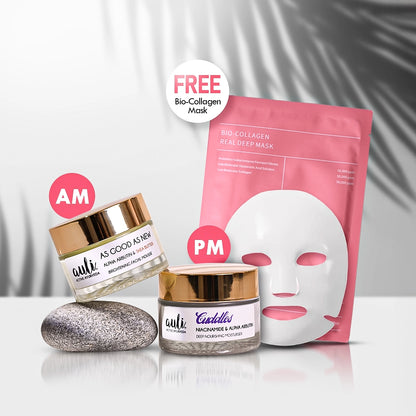 AM + PM Glow Duo | Alpha Arbutin, Ceramide &amp; Glutathione