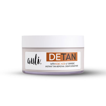 Kojic and Turmeric- Instant 3-in-1 Tan Removal Cream Scrub Mask- Detan