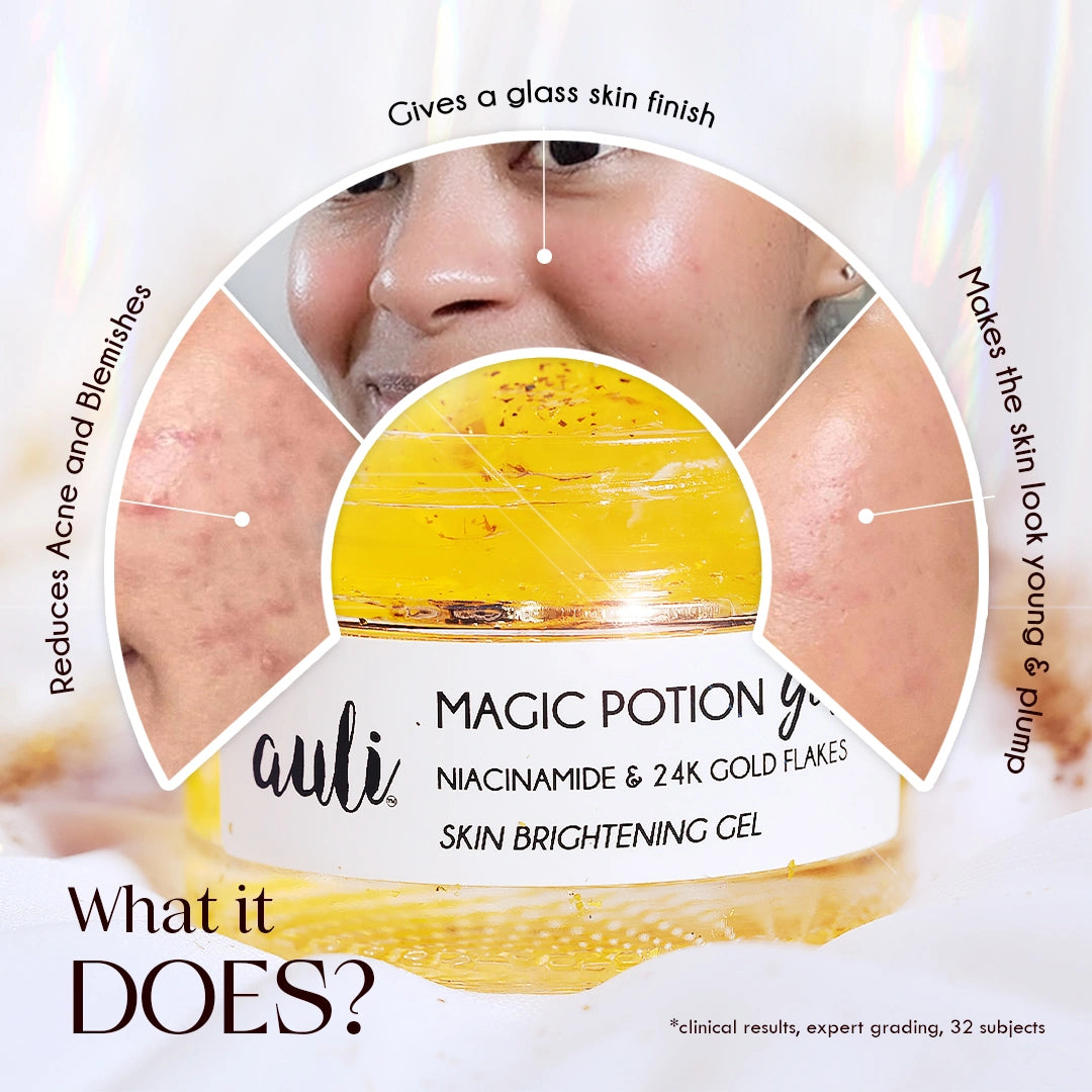 Niacinamide &amp; 24k Gold Flakes Hydrator - MAGIC POTION GOLD