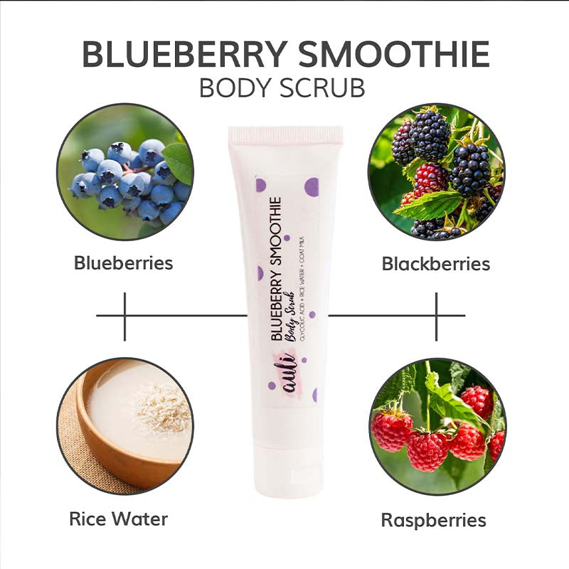 Auli Blueberry Smoothie Body Scrub - 30 ML