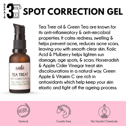 Kojic Acid + Tea Tree Spot Correction Gel - TEA TREAT